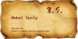 Nobel Ipoly névjegykártya